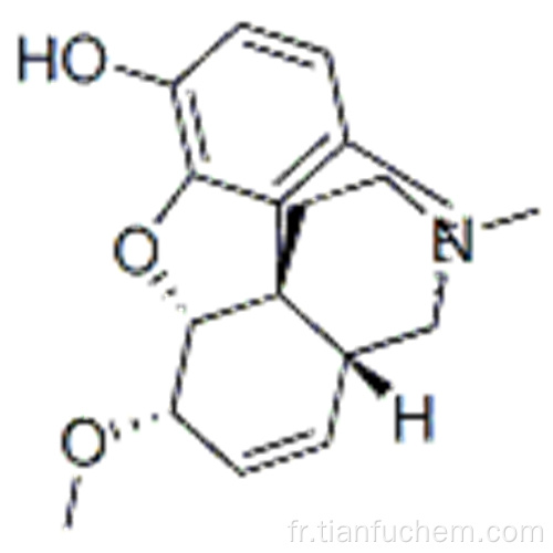 (5alpha, 6alpha) -7,8-didéshydro-4,5-époxy-6-méthoxy-17-méthylmorphinane-3-ol CAS 639-47-4